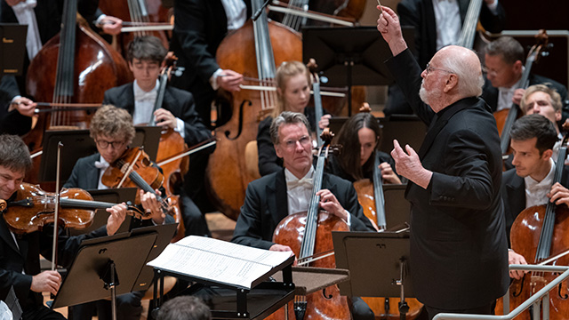 Hollywood legend John Williams peforms with the Berliner Philharmoniker